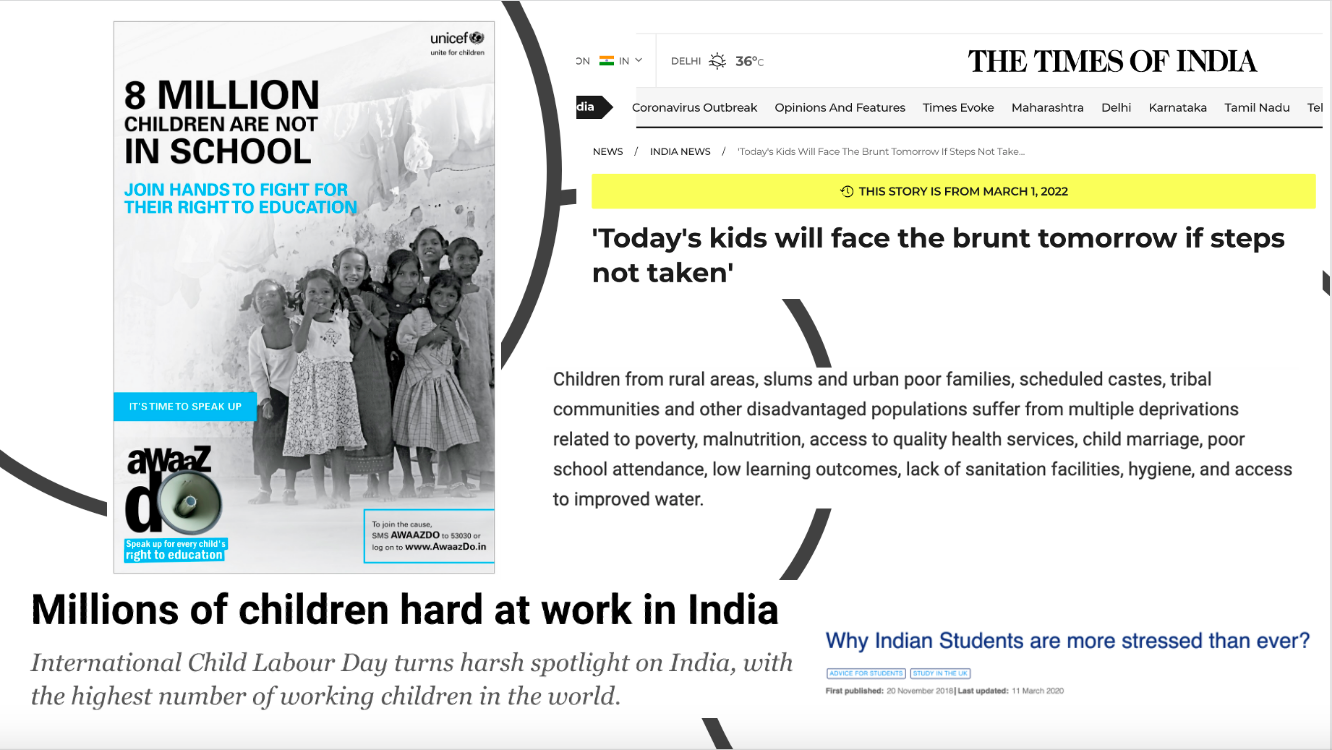 Club Gaia Kids shows The Times of India pointing to Today's kids facing the brunt tomorrow if steps not taken